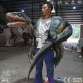 Load image into Gallery viewer, MCSDINO Egg and Puppet Wearable Winding Dinosaur Raptor Shoulder Puppet-BB042