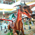 Cargar la imagen en la vista de la galería, MCSDINO Fantasy And Mystery Animatronic Dragon Vermelho Red Dragon-DRA006