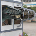 Cargar la imagen en la vista de la galería, MCSDINO Other Dinosaur Series Animatronic Raptor Head In Cage-OTD024