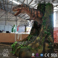 Cargar la imagen en la vista de la galería, MCSDINO Other Dinosaur Series Animatronic Tyrannosaurus Hide In The Cave Aniamtronic Scene-OTD019