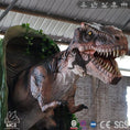 Cargar la imagen en la vista de la galería, MCSDINO Other Dinosaur Series Animatronic Tyrannosaurus Hide In The Cave Aniamtronic Scene-OTD019