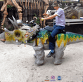 Load image into Gallery viewer, MCSDINO Ride And Scooter Kids Ride Walking Dinosaur Triceratops-RD012