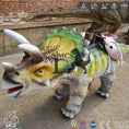 Load image into Gallery viewer, MCSDINO Ride And Scooter Kids Ride Walking Dinosaur Triceratops-RD012