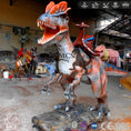 Load image into Gallery viewer, MCSDINO Ride And Scooter One seat Coin Operated Dinosaur Dilophosaurus Kiddie Ride-RD001