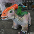 Load image into Gallery viewer, MCSDINO Ride And Scooter Ride On Parasaurolophus Small Dinosaur Ride-RD018