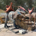 Load image into Gallery viewer, MCSDINO Ride And Scooter Riding Dilophosaurus Amusement Dinosaur Ride-RD001D
