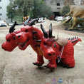 Load image into Gallery viewer, MCSDINO Ride And Scooter Three Heads Red Dragon Scooter Ride-RD039
