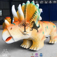 Load image into Gallery viewer, MCSDINO Ride And Scooter Triceratops Small Dinosaur Rides-RD019