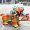 Load image into Gallery viewer, MCSDINO Ride And Scooter Triceratops Small Dinosaur Rides-RD019