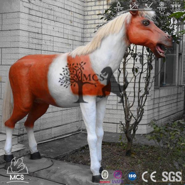 Amusement Equipment Lifelike Robotic Horse Statue mcsdino