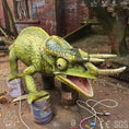 Bild in Galerie-Betrachter laden, MCSDINO Robotic Animals Animatronic Animal Jacksons Chameleon Model