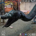 Load image into Gallery viewer, MCSDINO Robotic Animals Giant Animatronic Black Snake Came Through Hole In Ceiling-MAB001-1