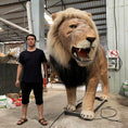Carica l'immagine nel visualizzatore della galleria, MCSDINO Robotic Animals Giant Lion Animatronic Animal Model-MAL001B
