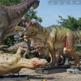 Load image into Gallery viewer, Mcsdinosaur Ceratosaurus Fighting With Allosaurus Animatronic Attraction-MCSC004B