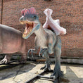 Load image into Gallery viewer, Mcsdinosaur Riding Dilophosaurus Amusement Dinosaur Ride-RD001D