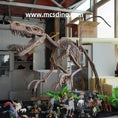 Load image into Gallery viewer, Mounted Deinonychus Skeleton Replica-SKR034
