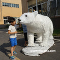 Load image into Gallery viewer, Animatronic Polar Bear Snow Land-MAP005