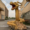 Load image into Gallery viewer, Robotic Chinese Golden Dragon Model