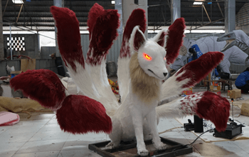 meet the ultimate animatronic nine tailed fox