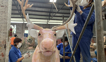 animatronic reindeer making process