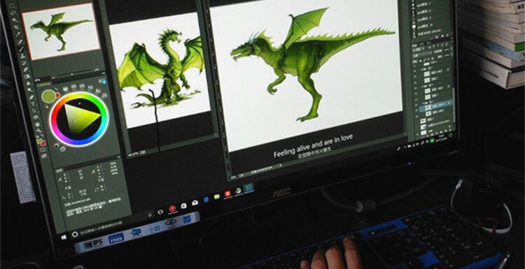 green dragon costume design