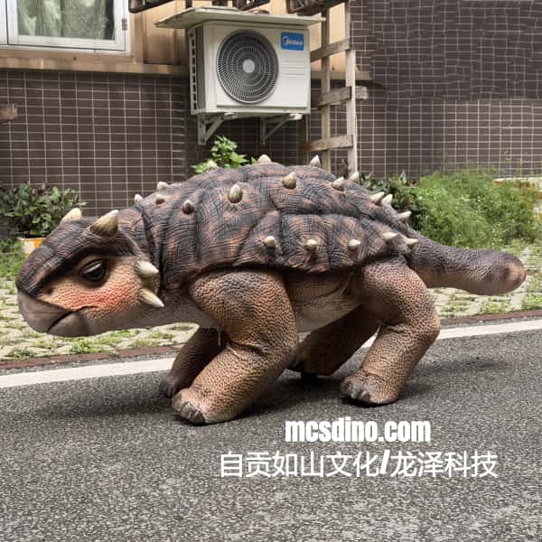 Dinosaur costume on a person walking on a street