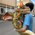 Load image into Gallery viewer, Arms Hugging Green Dragon Puppet-BB053
