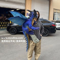 Load image into Gallery viewer, Blue Dragon Puppet Snorting Smoke Effect-BB107
