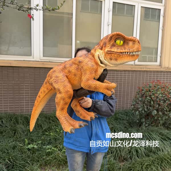 New Brown Spotted T-Rex Hand Puppet-BB147