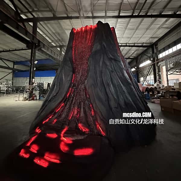 Jurassic-Themed Erupting Volcano Prop-CUS019B