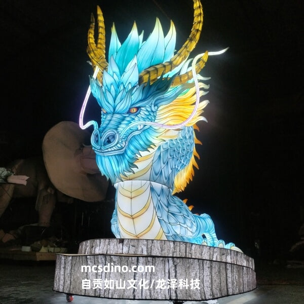LTDR001-handcrafted chinese Loong lantern made by MCSDINO