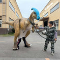 Carica l'immagine nel visualizzatore della galleria, Parasaurolophus Walking Dinosaur Costume for Stage & Film | MCSDINO
