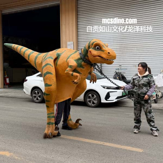 Life-Size T-Rex Walking Dinosaur Costume – Exposed-Leg Design-DCTR656 