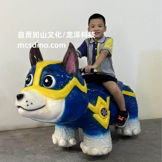 Ride Animal Blue Dog Scooter-RD089
