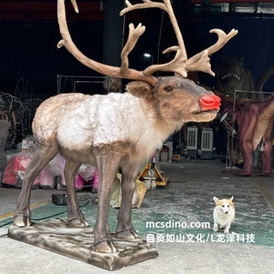 Red nosed reindeer Rudolph Animatronics