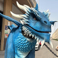 Charger l'image dans la visionneuse de la galerie, Unleash Spectacular Magic Blue Dragon Costume & Theater Props for Unforgettable Events!
