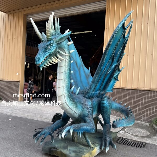Animatronic Blue Dragon Model-DRA043