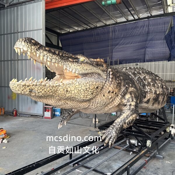 3.6m Giant Animatronic Crocodile Bust