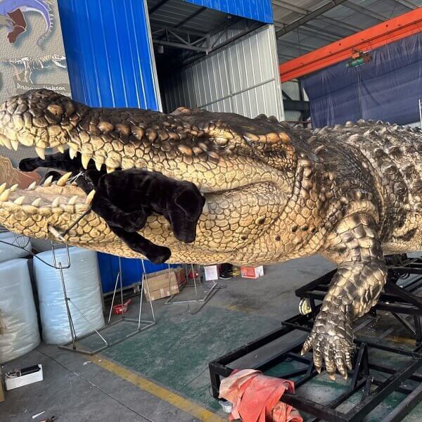 3.6m Giant Animatronic Crocodile Bust