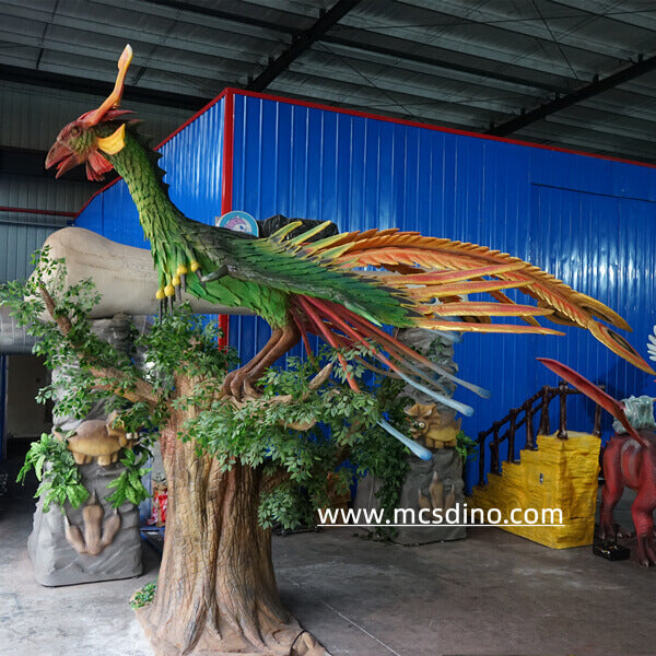  Phoenix perch in tree Animatronic model-mcsdino