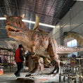 Cargar la imagen en la vista de la galería, Carnotaurus Animatronic Jurassic Exhibition-mcsdino
