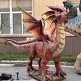 Load image into Gallery viewer, animatronic juvenile red dragon-DRA020
