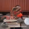 Dinosaur Puppet Baby T-Rex In Crate 