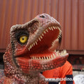 Cargar la imagen en la vista de la galería, Dinosaur Puppet Baby T-Rex In Crate 
