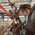 Load image into Gallery viewer, animatronic dragon perch on tree
