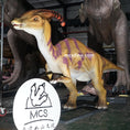 Charger l'image dans la visionneuse de la galerie, Modèle animatronique élégant de Parasaurolophus-MCSP004C

