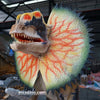 flapping frill dilophosaurus animatronic