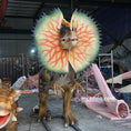 Load image into Gallery viewer, flapping frill dilophosaurus animatronic
