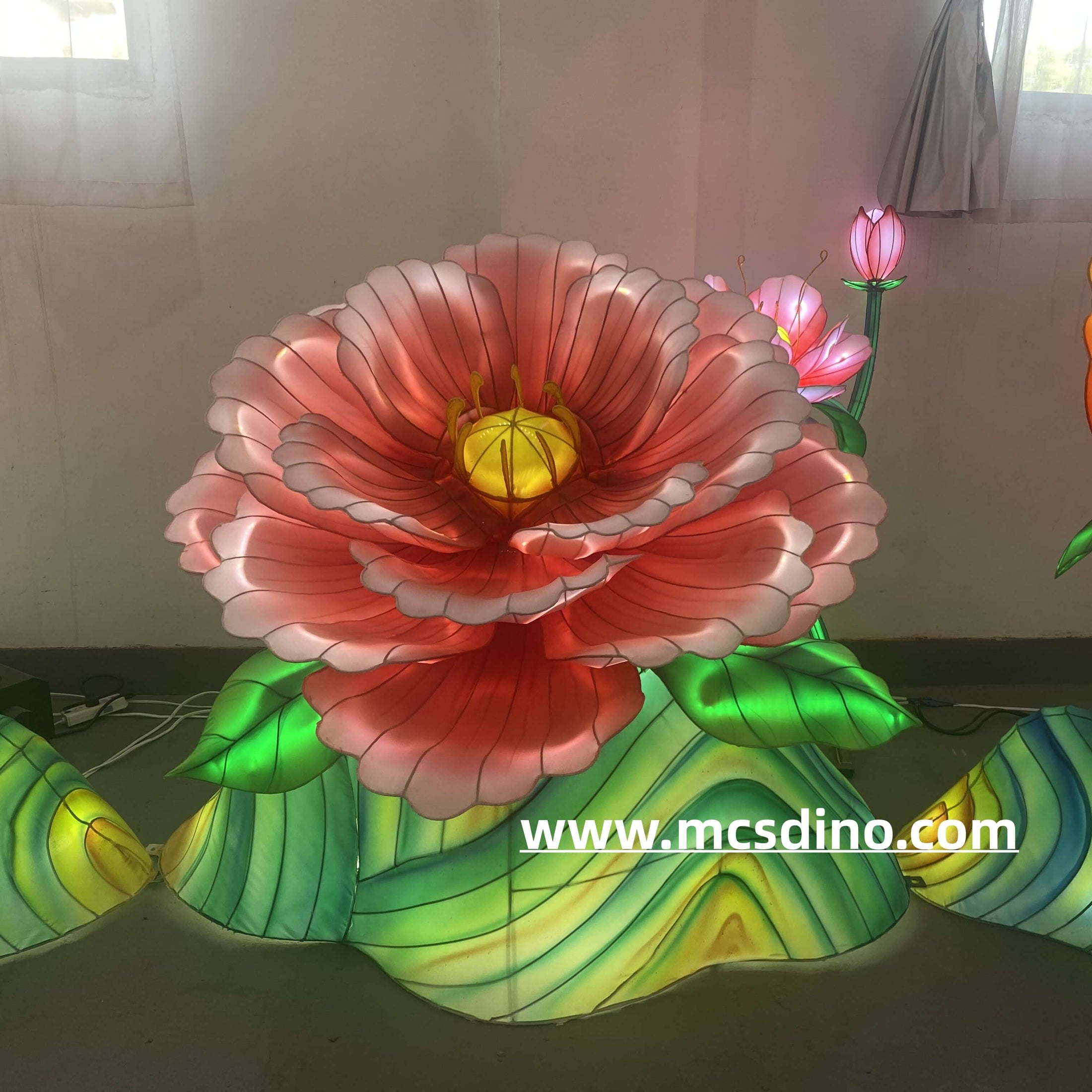 Lampe animatronique de lanterne de fleur en fleurs-LT0002
