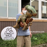  realistic Parasaurolophus hand puppet